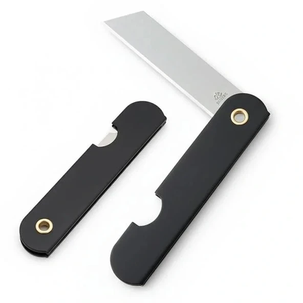 Powermaster Pm-28646 Tekli Katlanır Falçata Maket Bıçağı Küçük Paslanmaz Çelik Siyah