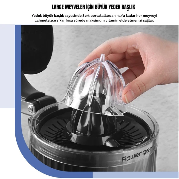 Rowenger D-8037F 600watt Elektrikli Narenciye Sıkacağı Meyve Sıkacağı Portakal Sıkacağı - 4