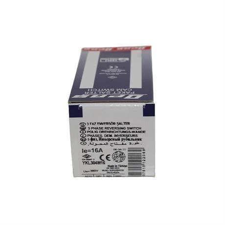 Opaş 3x16A 1-0-1 Mini Tip Kilitli Enversör Pako Şalter - YKL304M16 - Resim 4