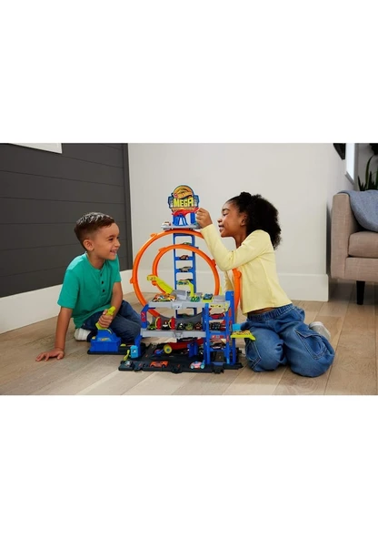 Hot Wheels Cıty Mega Loop Garage JBM74 Lisanslı Ürün - Resim 3