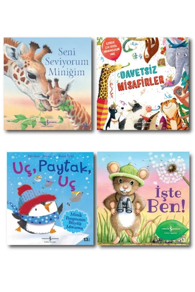 Okul Öncesi 3-4-5 Yaş Için Renkli Resimli Masal Kitapları 4 Kitap Set. ürün görseli