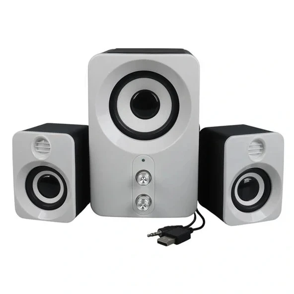 Magicvoice Ft-10 2+1 3x3 Watt Aux Multimedia Seti Usb Speaker - Hoparlör - 3