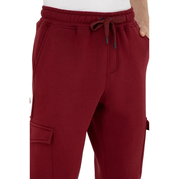 Erkek Bordo Eşofman Altı 50270802 - Resim 3