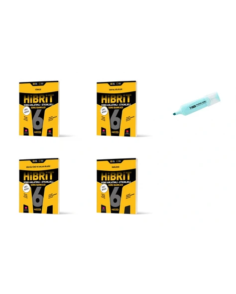 6.Sınıf HİBRİT Türkçe Sosyal Din İngilizce Konu Anlatımlı Etkinlikli SB (Yeni Müfredat) ürün görseli