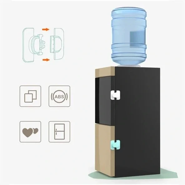 Sunup Sn-28750 Geçmeli Tip Buzdolabı Ve Dolap İçin Çocuk Güvenlik Kilidi Yapışkanlı - 2