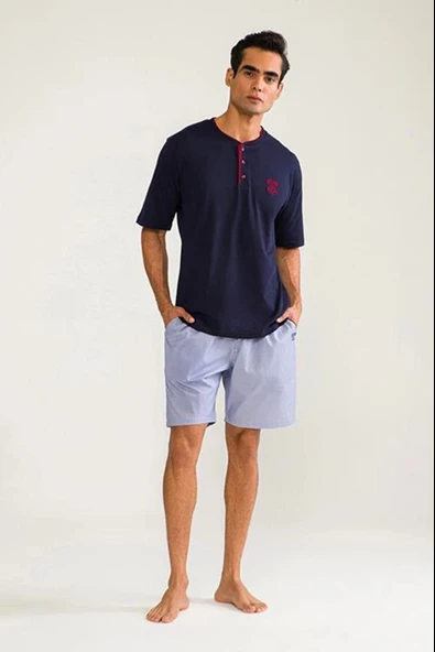 MDB D'S Damat 03000 5'li Robdöşambr Erkek Damat Pijama Seti - 3