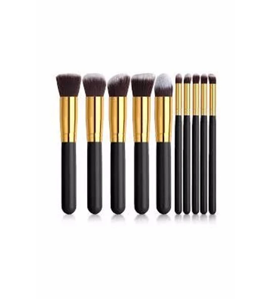 Estella 10'lu Ahşap Fırça Seti - Siyah ürün görseli 1