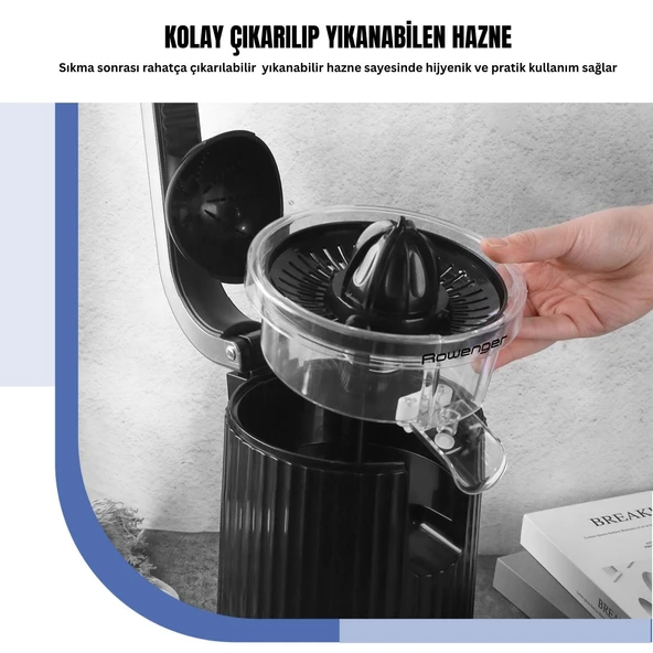 Rowenger D-8037F 600watt Elektrikli Narenciye Sıkacağı Meyve Sıkacağı Portakal Sıkacağı - 3