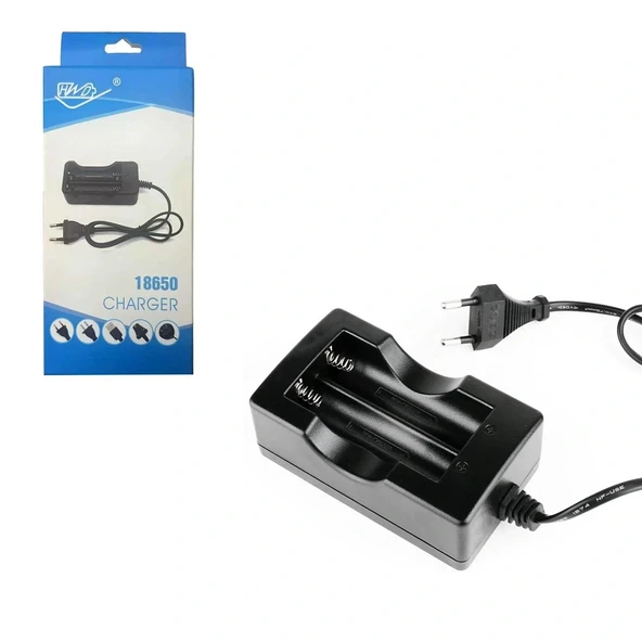 18650 2'li Şarj Cihazı 500ma