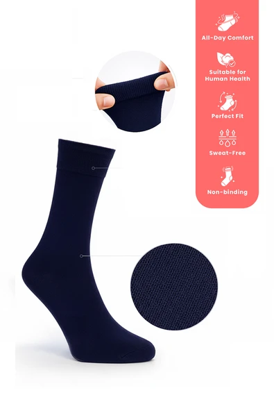 5'li Bambu Erkek Soket Çorap Seti - Karışık Renkli - 4