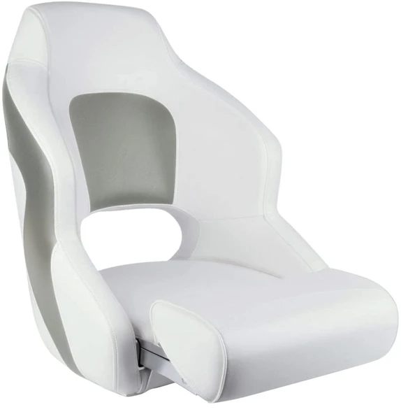 Gri Beyaz Desenli Tekne Kaptan Koltuğu