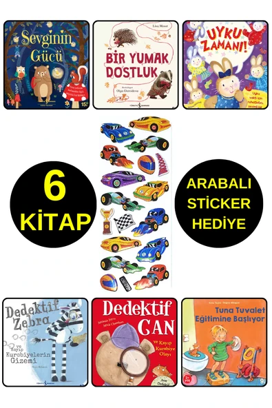 ARABALI STİCKER HEDİYELİ - OKUL ÖNCESİ RESİMLİ KİTAPLAR  - SEVGİNİN GÜCÜ - DEDEKTİF ZEBRA - UYKU ... ürün görseli