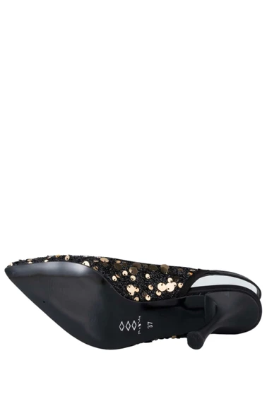 Stato Kadın Parılıtı Topuklu Ayakkabı Siyah - Resim 7