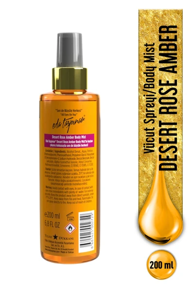 EDA TAŞPINAR DESERT ROSE AMBER BODY MİST - 200 ML - 2