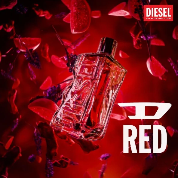Diesel D Red EDP 100 ml Unisex Parfüm - Resim 3