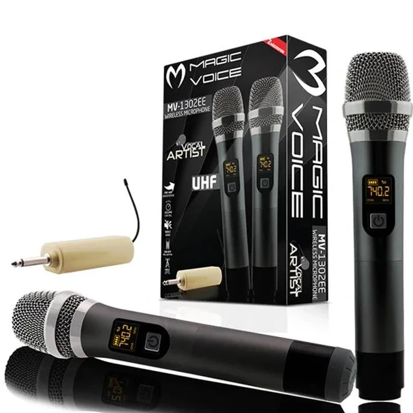 Magicvoice Mv-1302ee  2 El Kablosuz Mikrofon