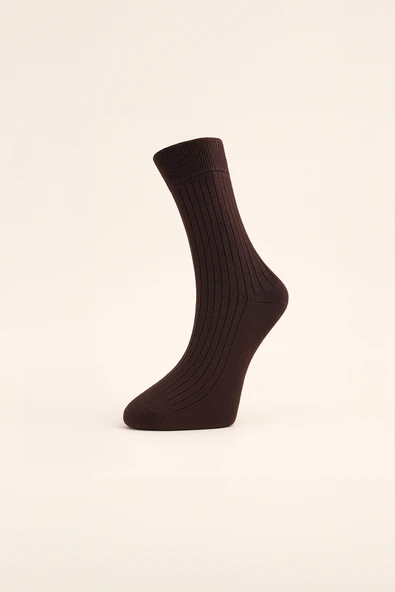 7'li Pamuk Erkek Soket Çorap Seti - Karışık Renkli Düz Çorap - 3