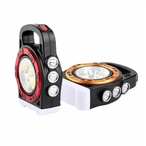 P-6678c Dış Mekan Solar Şarj Işığı Çok Fonksiyonlu Projektör Hazine Güçlü Işık El Feneri - Resim 3