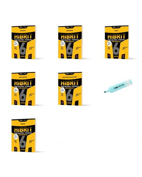 6.Sınıf HİBRİT Tüm Dersler Konu Anlatımlı Etkinlikli SB 6 Kitap (Yeni Müfredat) ürün görseli