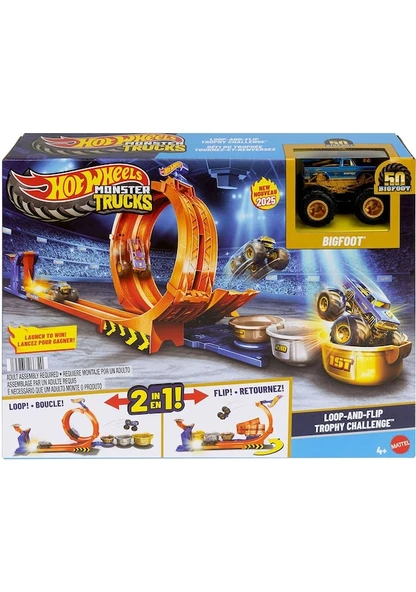 Hot Wheels Monster Trucks Döngü ve Takla JBX64 Lisanslı Ürün ürün görseli