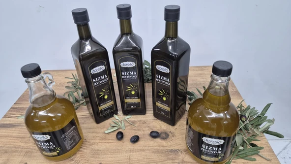 Dorello Soğuk Sıkım Zeytinyağı Cam Şişe 5 Lt ürün görseli 1