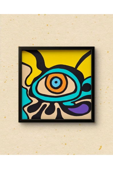 Feoly Art Modern Soyut 3’lü Tablo Seti – El Boyaması – 22x22 Ev Dekorasyon Tablosu – MDF Üzeri Akrilik - 8