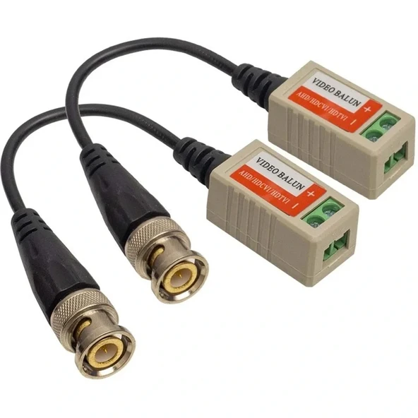 Rewel Bnc To Rj45 Video Balun + Power Konnektör