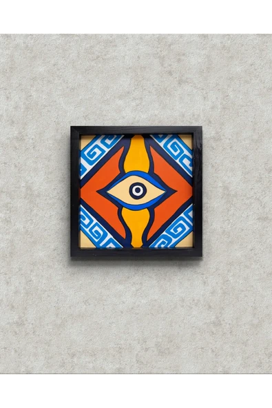 Feoly Art Modern Soyut Tablo – El Boyaması – 22x22 Ev Dekorasyon Tablosu – MDF Üzeri Akrilik