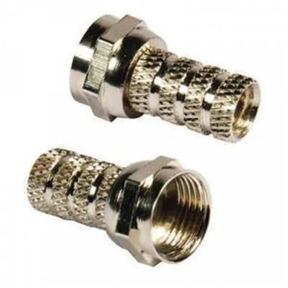 Rewel İnce Kablolar İçin Rg58 Rg59 İnce F Konnektör 100 Adet