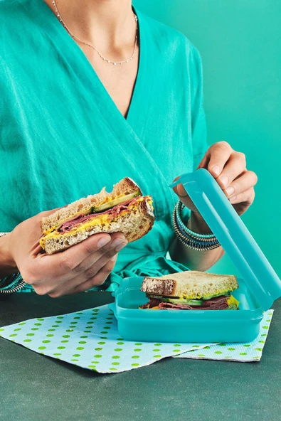 Tupperware Eco Sandviç Kutusu Gökyüzü - Resim 4