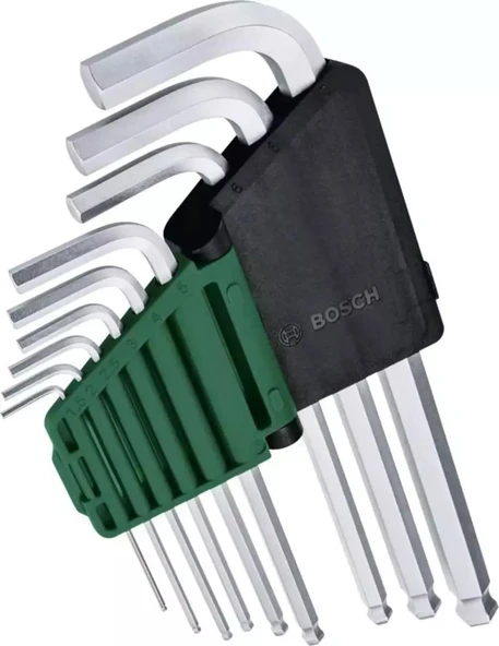 Bosch 1600A02BX9 9 Parça Hex Alyan Anahtar Takımı - Resim 2