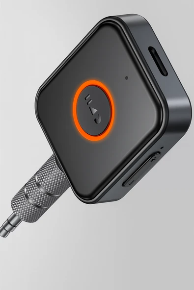 Kablosuz Bluetooth 5.3 Jack Aux Araç Ses Aktarım Kiti Adaptörü Bluetooth Dönüştürücü - 3