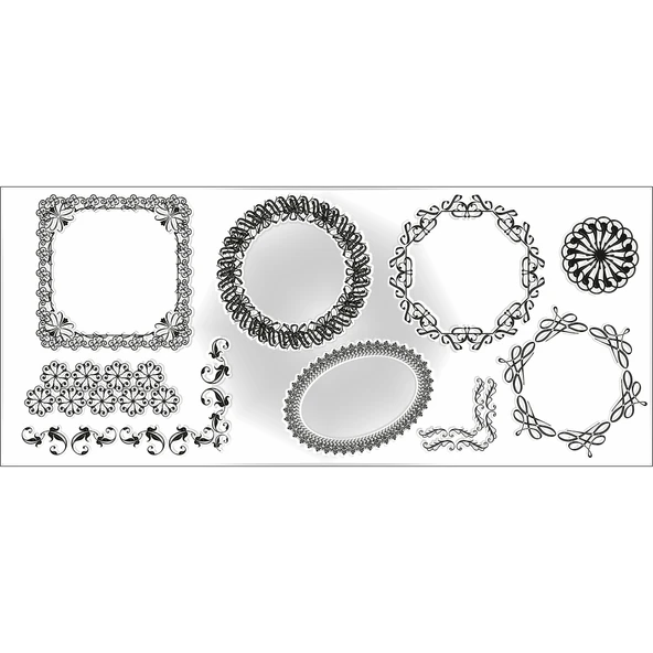 Hobi Mührü, Vintage Çerçeveler 002 Temalı ürün görseli