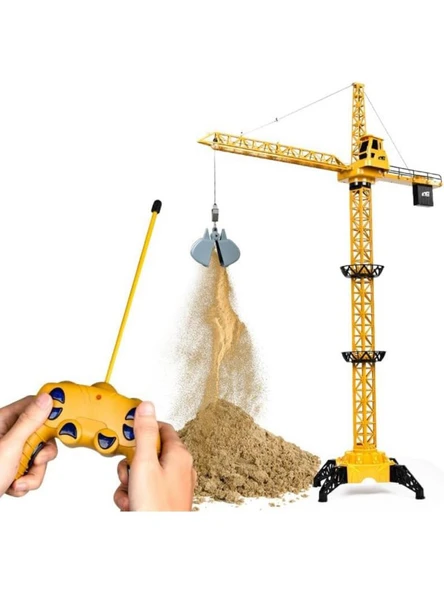 Dev Boy Uzaktan Kumandalı Oyuncak Kule Vinç 128 CM - Resim 7