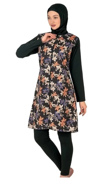 MDB Fantasy 3442 Bayan Desenli Tesettür Mayo ürün görseli