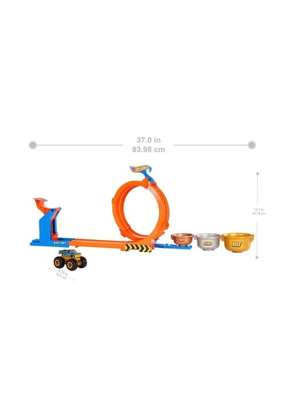 Hot Wheels Monster Trucks Döngü ve Takla JBX64 Lisanslı Ürün - Resim 5