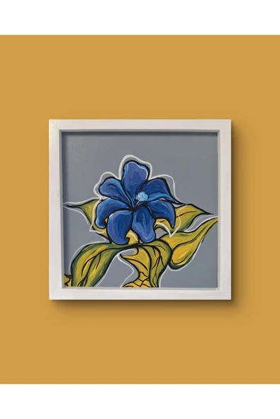 Feoly Art Modern Soyut Tablo – El Boyaması – 22x22 Ev Dekorasyon Tablosu – MDF Üzeri Akrilik - 4