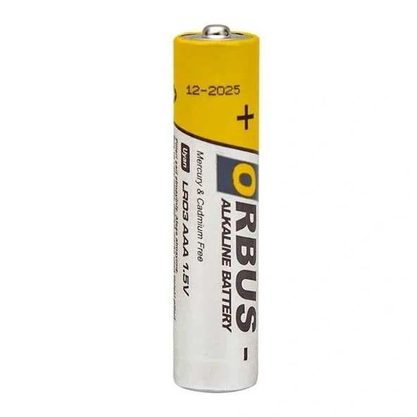 Orbus Orb-lr03-4b 1.5v Aaa 60 Adet Alkalin İnce Kalem Pil - Resim 2