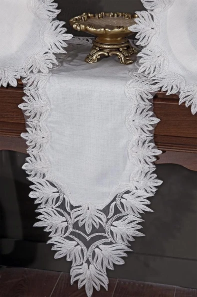 Işıl Salon Takımı 5 Parça Krem - Resim 4