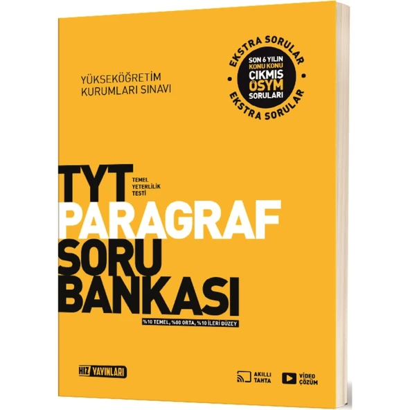 TYT Paragraf Soru Bankası Hız Yayınları