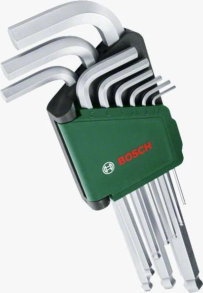 Bosch 1600A02BX9 9 Parça Hex Alyan Anahtar Takımı ürün görseli