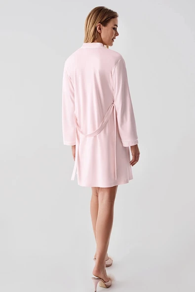 MDB Freshness 324 Kadın 4'Lü Sabahlıklı Şorlu Pijama Takımı - Resim 6