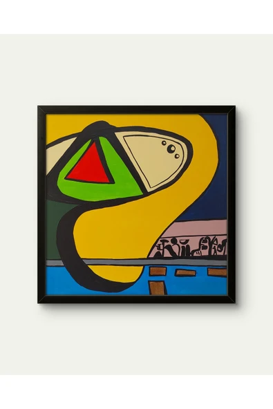 Feoly Art Modern Soyut 4’lü Tablo Seti – El Boyaması – 22x22 Ev Dekorasyon Tablosu – MDF Üzeri Akrilik - 5