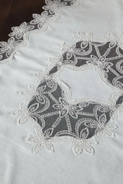 Firdevs Salon Takımı 5 Parça Krem - Resim 3