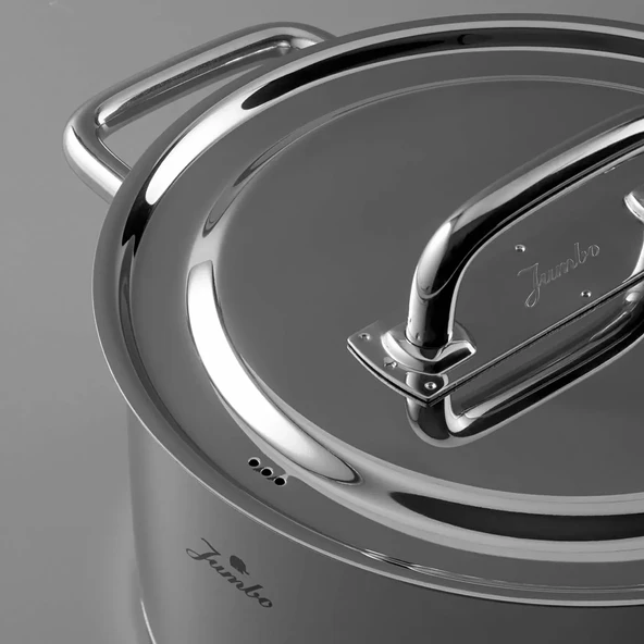 Jumbo Metalix 14 Parça Çelik Çeyiz Seti (Metalix 8 Parça Çelik Tencere Seti-Metalix Full Metal Çaydanlık-3'lü Cezve) - Resim 4