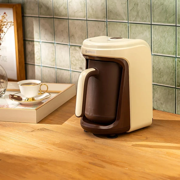 Emsan Nostalji 1837H Türk Kahvesi Makinesi Krem ürün görseli