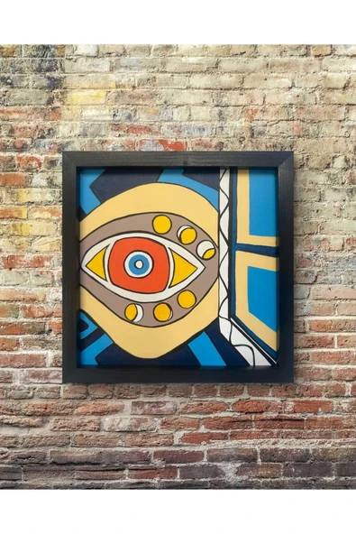 Feoly Art Modern Soyut Tablo – El Boyaması – 22x22 Ev Dekorasyon Tablosu – MDF Üzeri Akrilik - 4