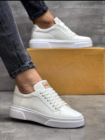 2229-Klasik Air Force Lufian Modeli Anatomik Tabanlı Üst Kalite Sneakers Ayakkabı - Resim 4