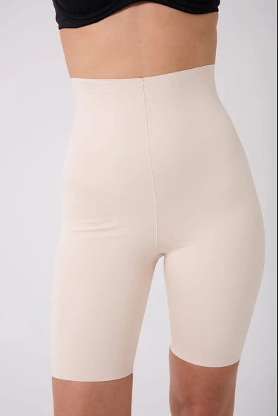 MDB Freshness 1007 Lazer Kesim Silikonlu Yüksek Bel Şort Korse - Resim 3