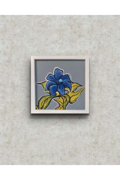 Feoly Art Modern Soyut Tablo – El Boyaması – 22x22 Ev Dekorasyon Tablosu – MDF Üzeri Akrilik